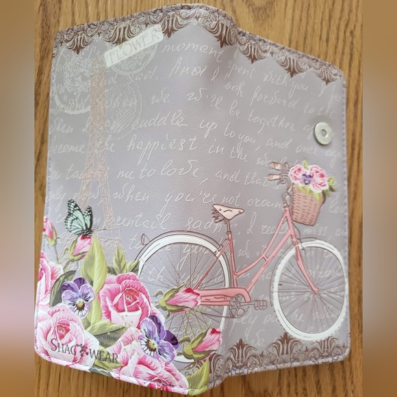 Shagwear Floral Bicycle Wallet - Picture 1 of 3